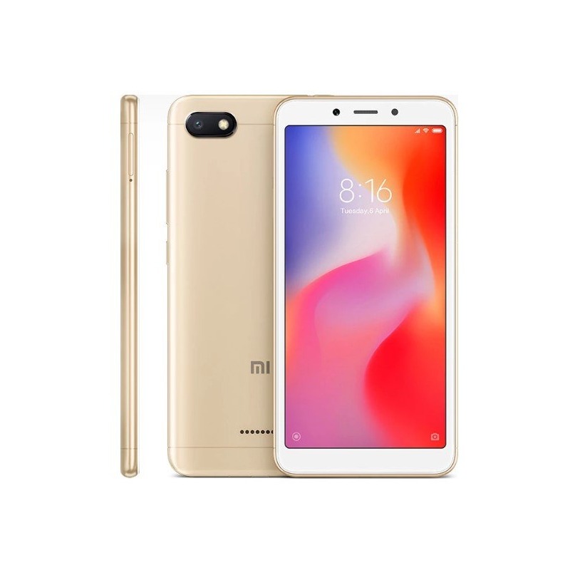 Celular Smartphone Xiaomi Redmi Gold 6A 16GB 2GB RAM  - Celulares - dourado  - Central - unidade    Cod. CL RDM 6A